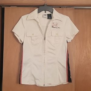 Harley Davidson Performance Full Zip Shirt Size Small